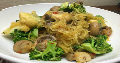 Recipe Image: Spaghetti Squash Chow Mein